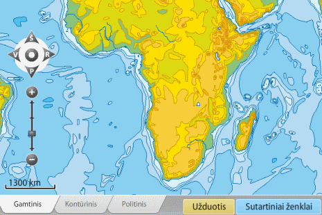 Afrikos gamtinis žemėlapis